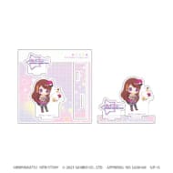 アイカツ!×サンリオキャラクターズ アクリルフィギュアプレート 03/紫吹蘭×こぎみゅん(ミニキャライラスト)