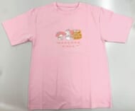 おでかけ子ザメ×サンリオキャラクターズ Tシャツ マイメロディ Tシャツ ピンク Lサイズ