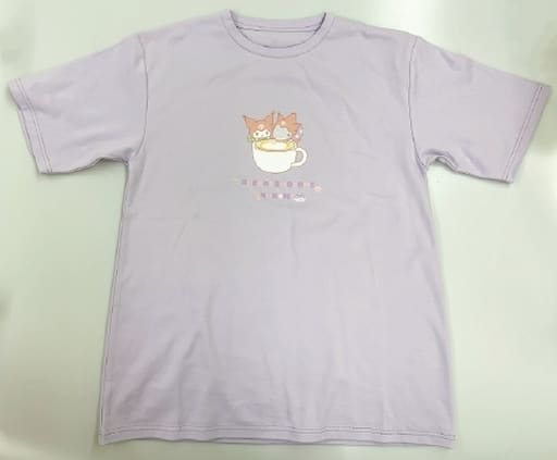 おでかけ子ザメ×サンリオキャラクターズ Tシャツ クロミ Tシャツ パープル Lサイズ