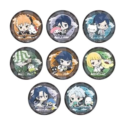 BLEACH 千年血戦篇×サンリオキャラクターズ ホログラム缶バッジ(65mm) 01 ミニキャライラスト