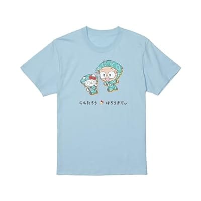 忍たま乱太郎×サンリオキャラクターズ 猪名寺乱太郎×ハローキティ Tシャツ(メンズ/レディース)