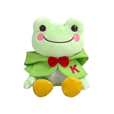 ピクルス レインポンチョ ぬいぐるみ(S) 「けろけろけろっぴ×pickles the frog-かえるのピクルス-」