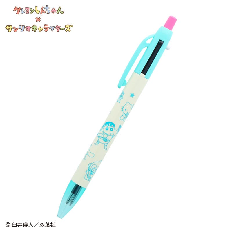クレヨンしんちゃん×サンリオキャラクターズ シャープペン&2色ボールペン グリーン