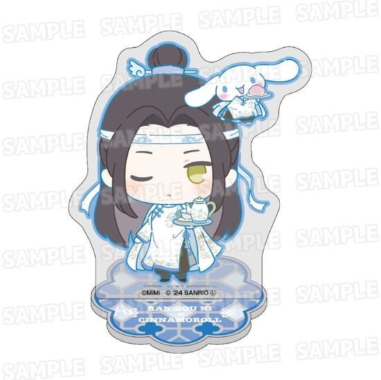 大河幻想ラジオドラマ「魔道祖師」×サンリオキャラクターズ アクリルスタンド【ミニキャラver.】②藍忘機×シナモロール