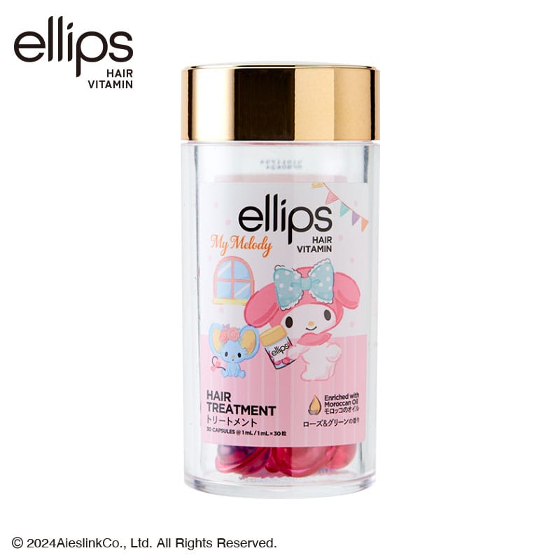 マイメロディ ellips ヘアオイル ボトルタイプ(ヘアトリートメント)