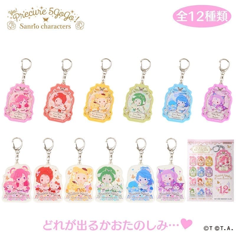 Yes!プリキュア5GoGo!×サンリオキャラクターズ シークレットアクリルキーホルダーコレクション