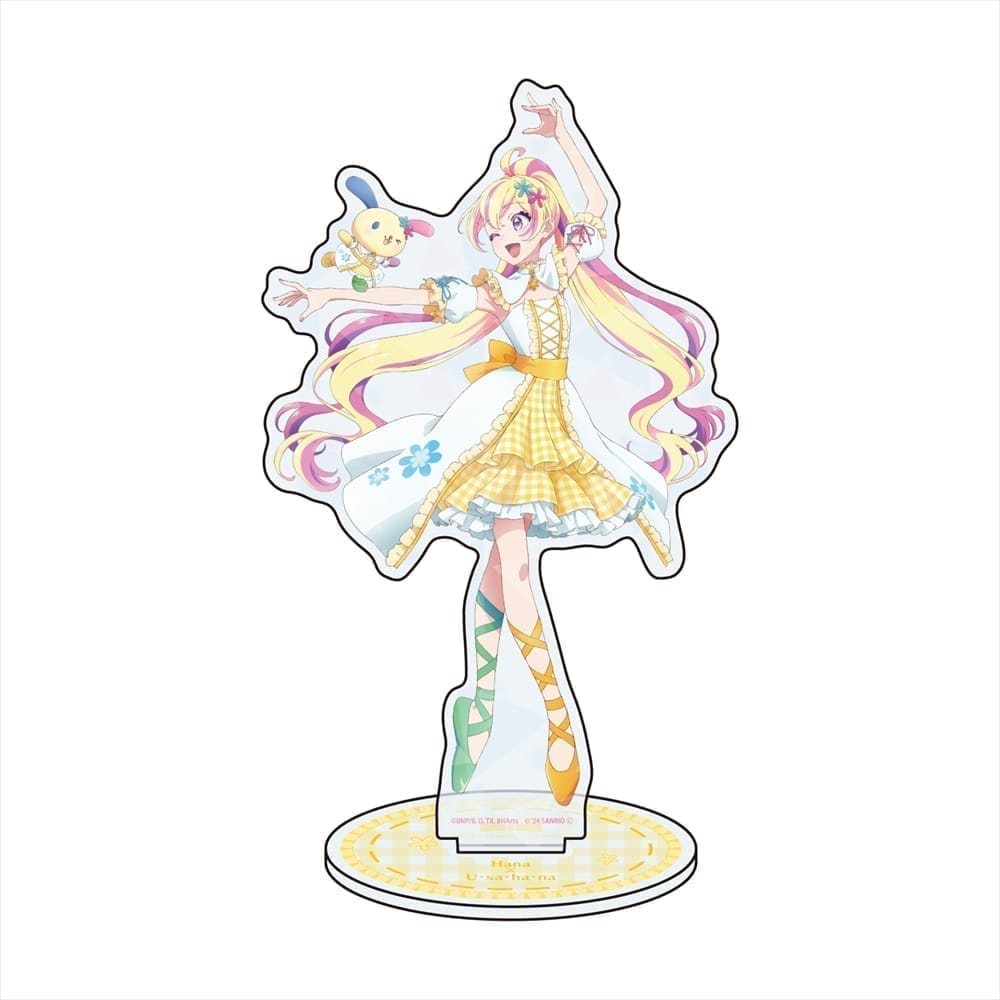 アイカツ!シリーズ×サンリオキャラクターズ ホログラムアクリルスタンド 07 ハナ×ウサハナ(等身イラスト)