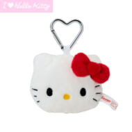 ハローキティ フェイス形マスコットホルダー(I Love Hello Kitty) レッド