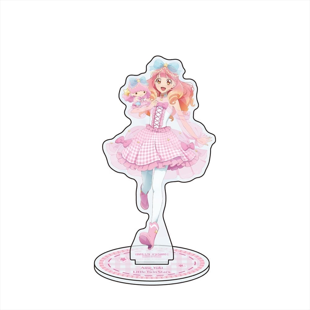 アイカツ!シリーズ×サンリオキャラクターズ ホログラムアクリルスタンド 04 友希あいね×リトルツインスターズ(等身イラスト)