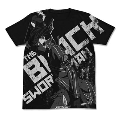ソードアート・オンライン 黒の剣士キリトTシャツ/BLACK-L