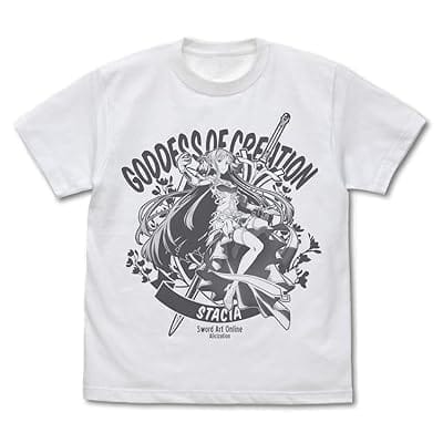 ソードアート・オンライン アリシゼーション War of Underworld ≪創世神ステイシア≫アスナ Tシャツ/WHITE-S