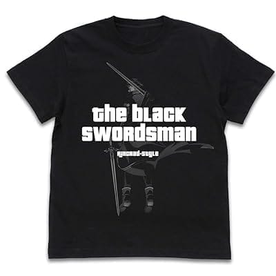 ソードアート・オンライン アリシゼーション War of Underworld 黒の剣士 キリト アンダーワールド Tシャツ/BLACK-L