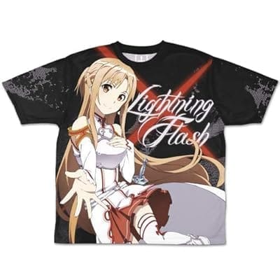 ソードアート・オンライン アリシゼーション 閃光のアスナ 両面フルグラフィックTシャツ/XL