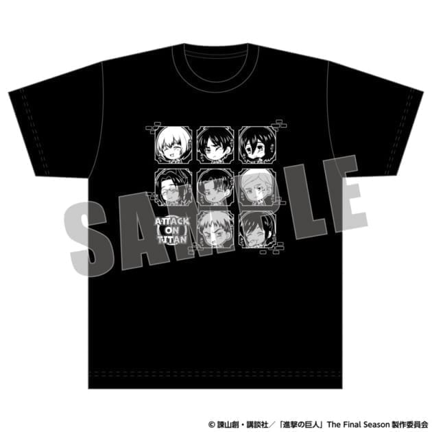 進撃の巨人 【ぽぽぷに!】 Tシャツ (M)