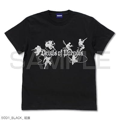 進撃の巨人 パラディ島の悪魔 Tシャツ/BLACK-M