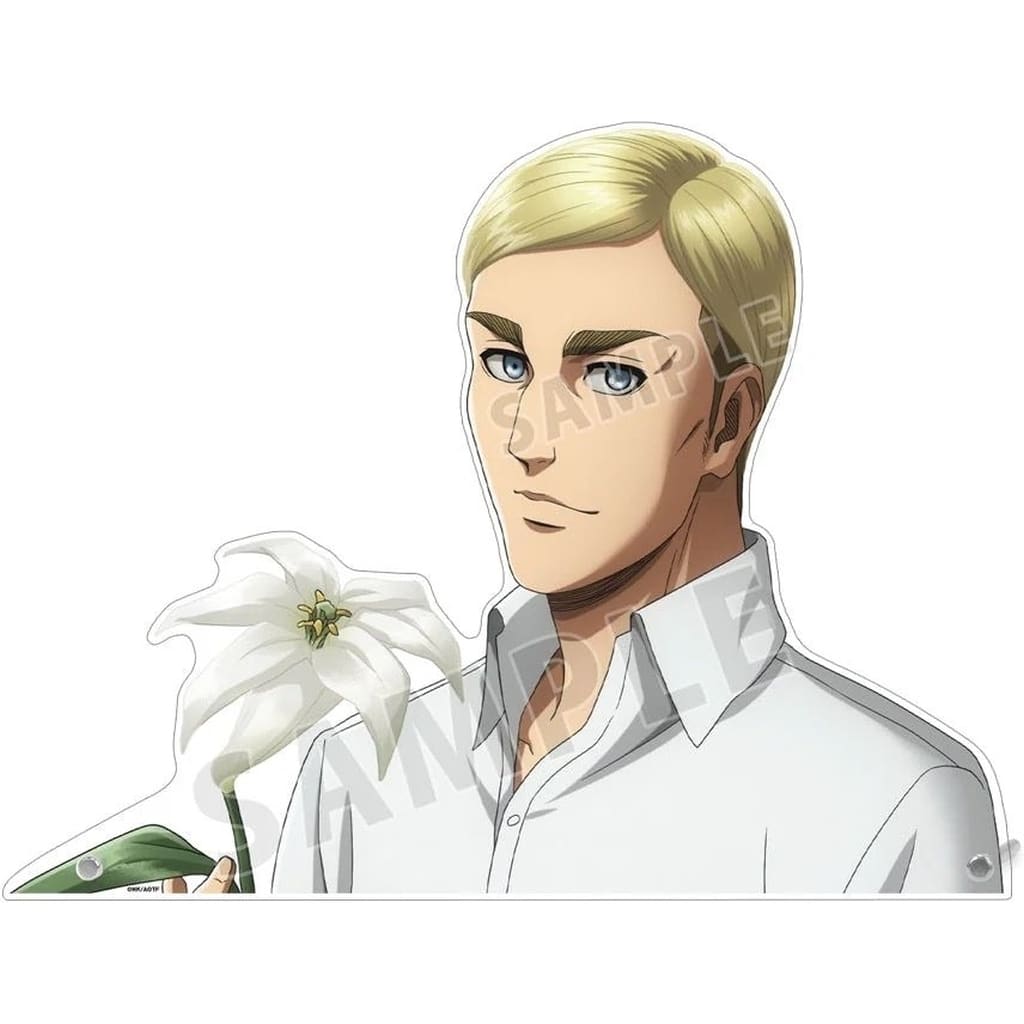 進撃の巨人 描き下ろし エルヴィン Flower Shop ver. 特大ダイカットアクリルパネル