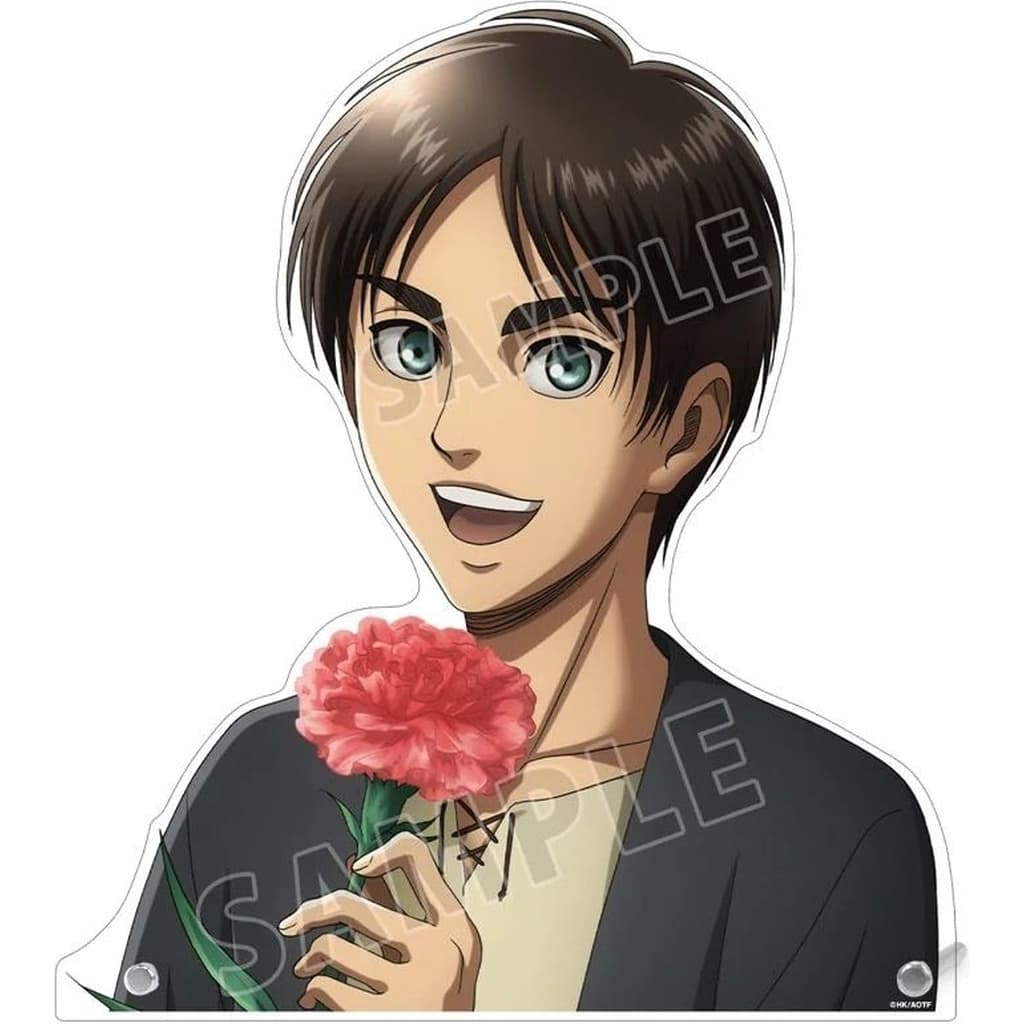 進撃の巨人 描き下ろし エレン Flower Shop ver. 特大ダイカットアクリルパネル