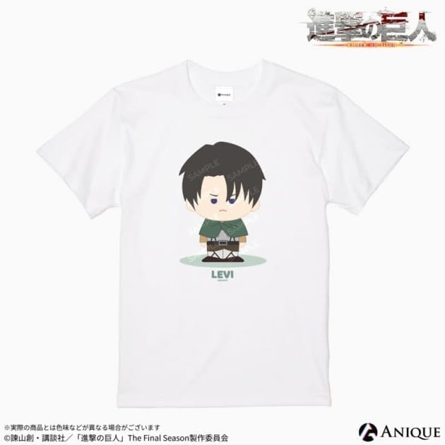 進撃の巨人 【KINOKOSといっしょ】リヴァイ Tシャツ