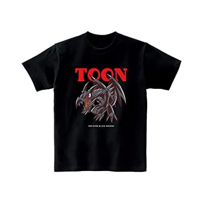 遊☆戯☆王デュエルモンスターズ 真紅眼の黒竜 トゥーン・ワールド テイストデフォルメ Tシャツ ブラック レディースXLサイズ