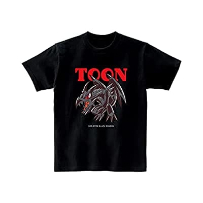 遊☆戯☆王デュエルモンスターズ 真紅眼の黒竜 トゥーン・ワールド テイストデフォルメ Tシャツ ブラック レディースMサイズ