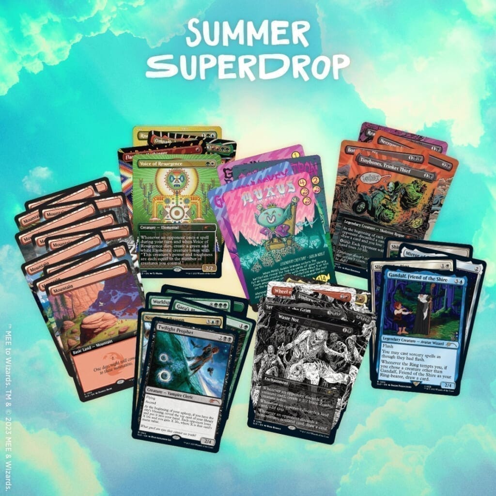 【MTG】Secret Lair Summer Superdrop 2023 Tearing Up a Sick Tube of Non-Foils Bundle + 兄弟戦争コレクターブースター2パック(英語