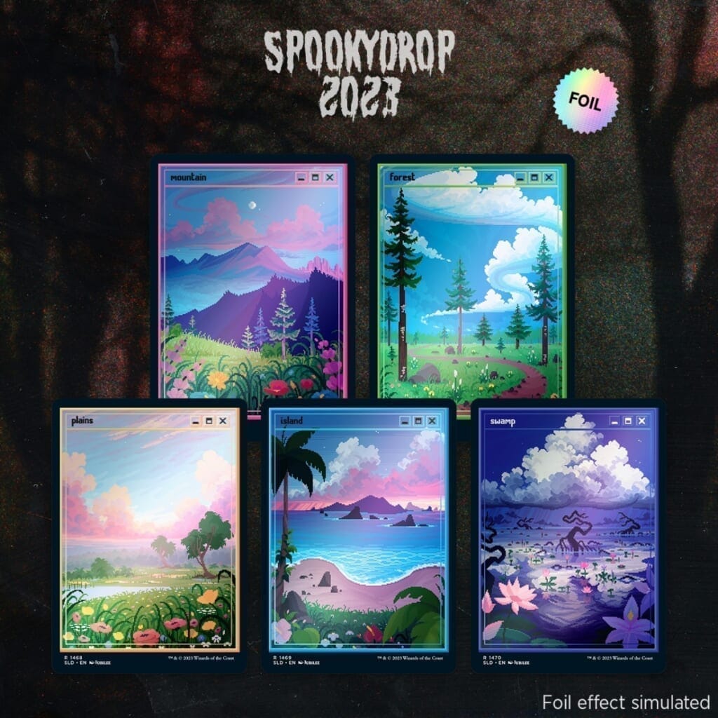 【MTG】Secret Lair Spookydrop 2023 PixelLands_v02.jpg | Foil