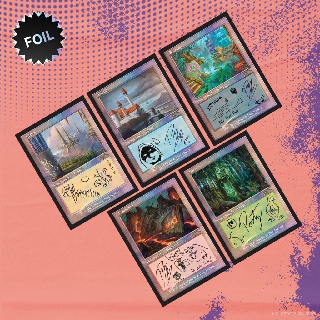 【MTG】Secret Lair October 2022 Superdrop 『SECRET LAIR X POST MALONE: THE LANDS Traditional Foil Edition』