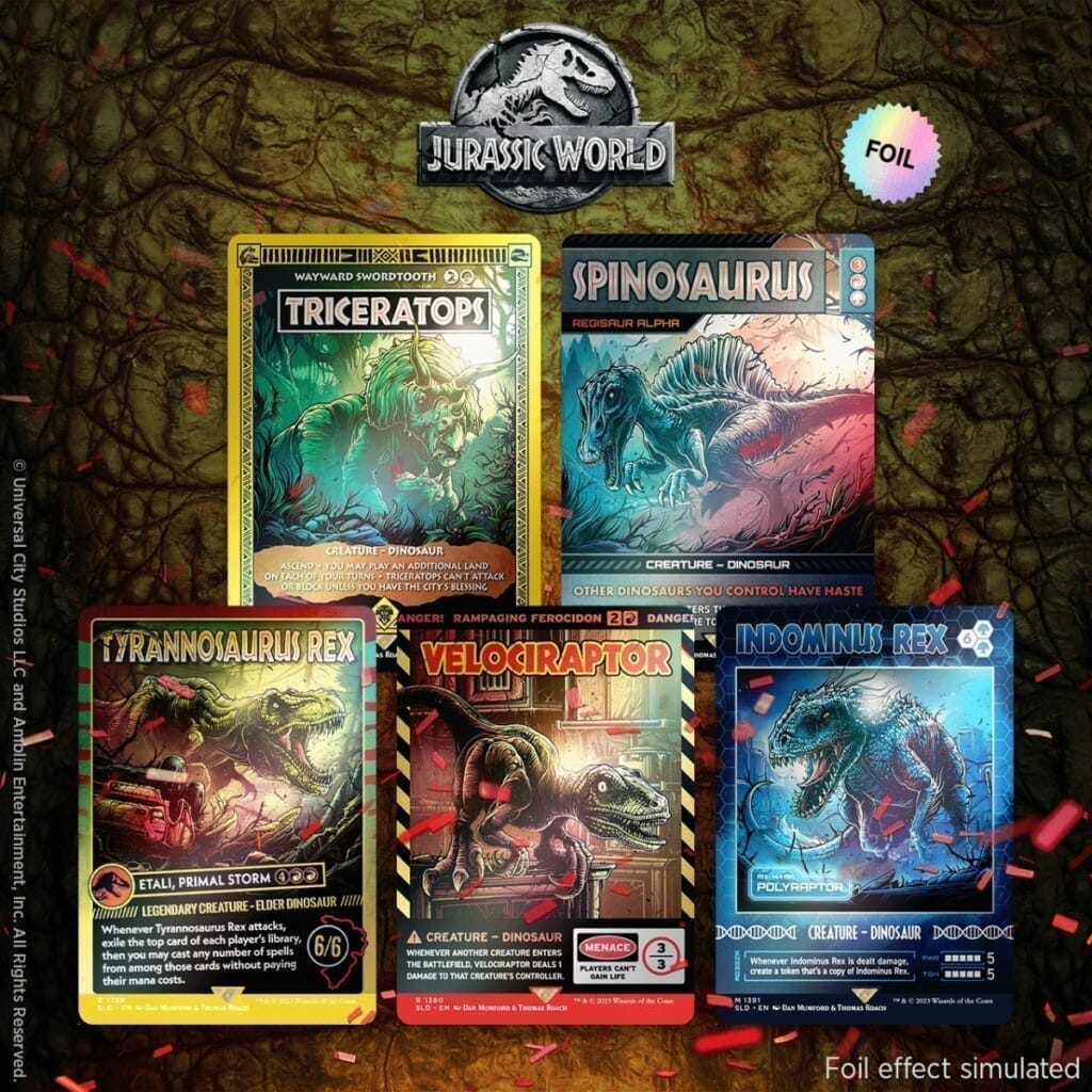 【MTG】Secret Lair Secretversary 2023 Secret Lair x Jurassic World: Life Breaks Free Foil Edition