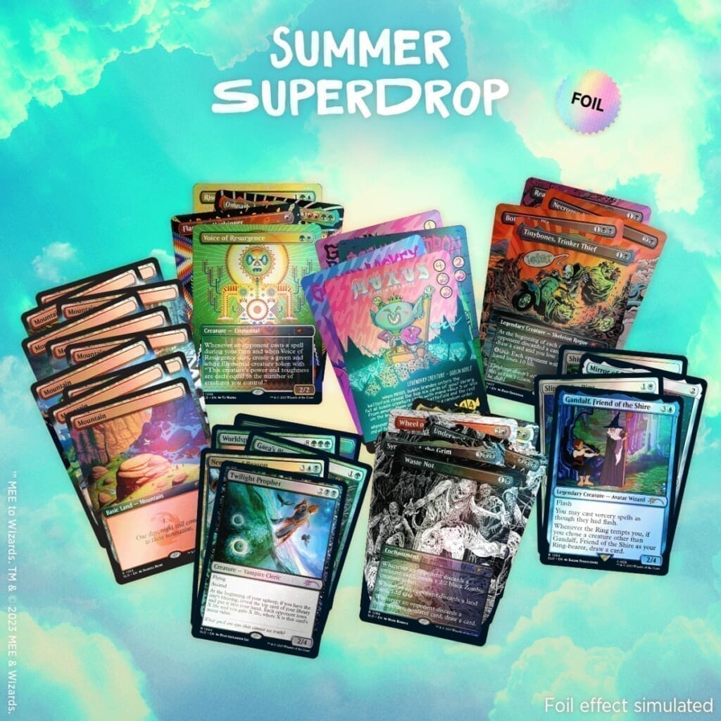 【MTG】Secret Lair Summer Superdrop 2023 Carving Up a Barrel of Foils Bundle + 兄弟戦争コレクターブースター2パック(英語版)