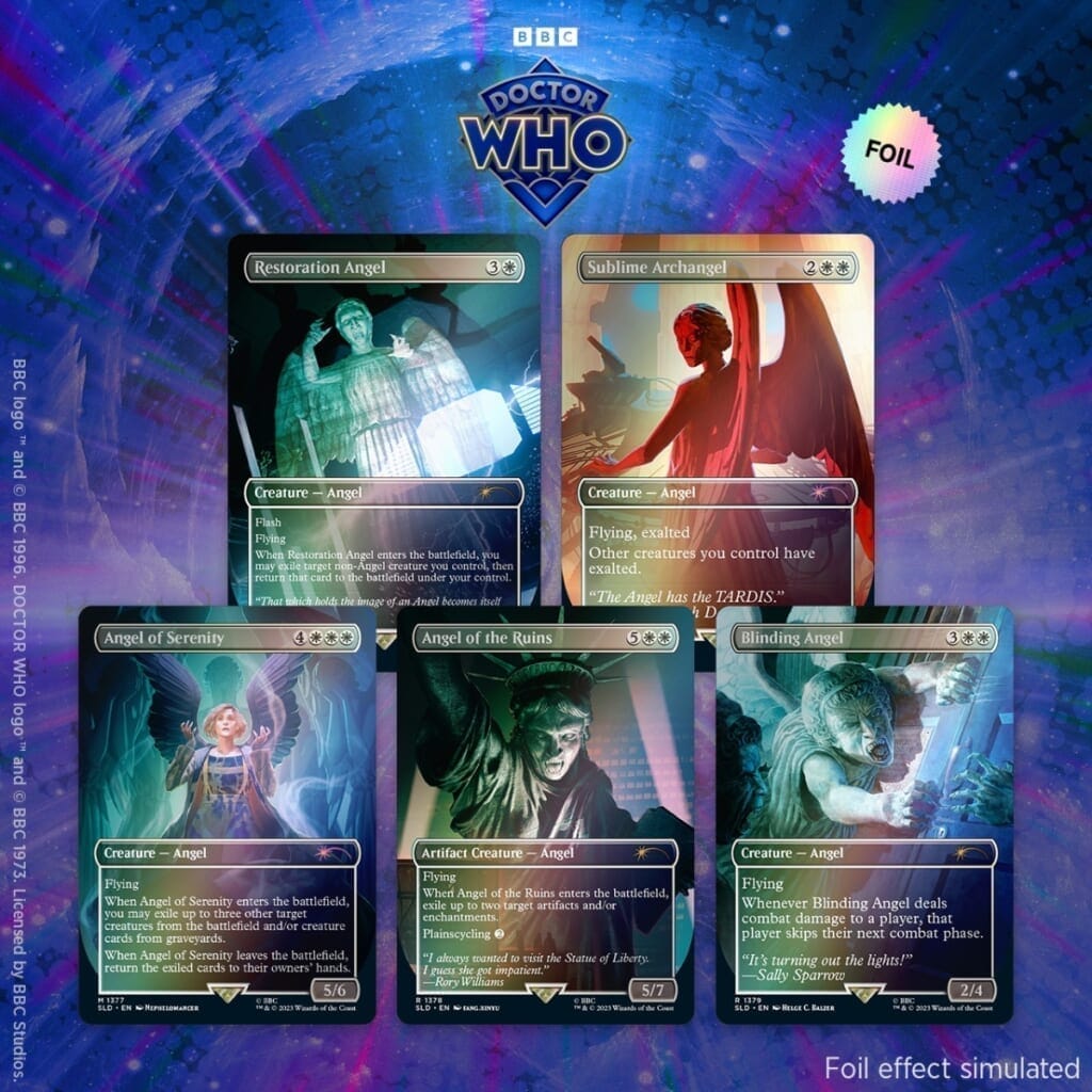 【MTG】Secret Lair Spookydrop 2023 Secret Lair x Doctor Who: The Weeping Angels | Foil