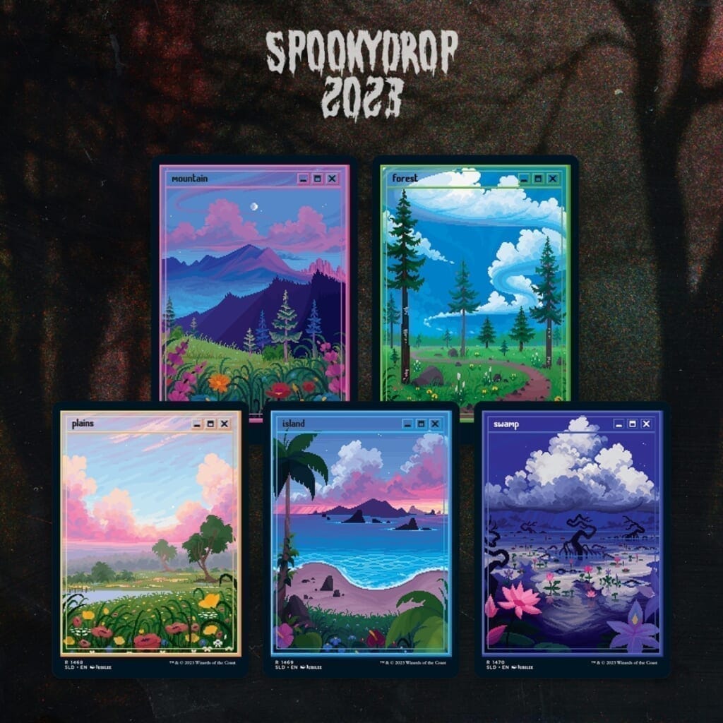 【MTG】Secret Lair Spookydrop 2023 PixelLands_v02.jpg | REG