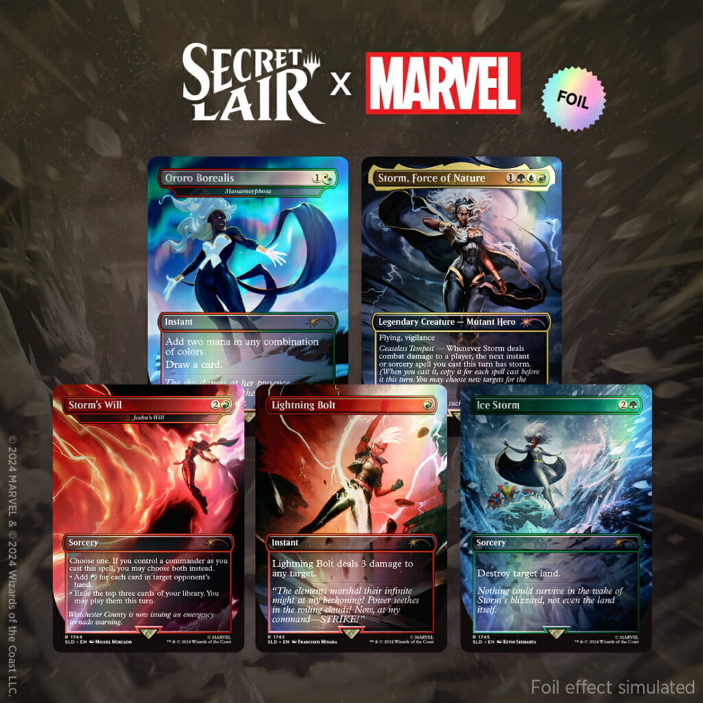 【MTG】Marvel Superdrop Secret Lair x Marvel's Storm Foil Edition