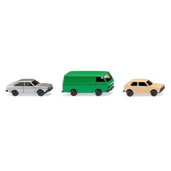 ヴィーキング 1/16 Nゲージ 車2台&ボックスバン1台 セット 完成品ミニカー