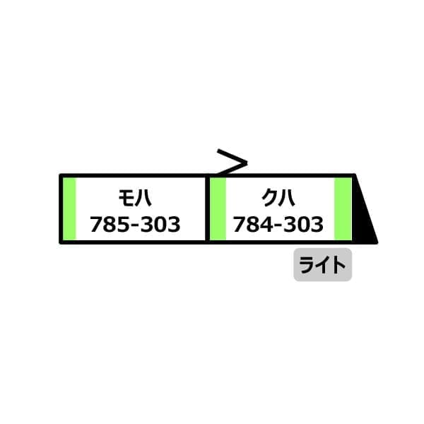 Nゲージ A7220 785系300番代 特急「スーパー白鳥」 用増結改造車 2両セット