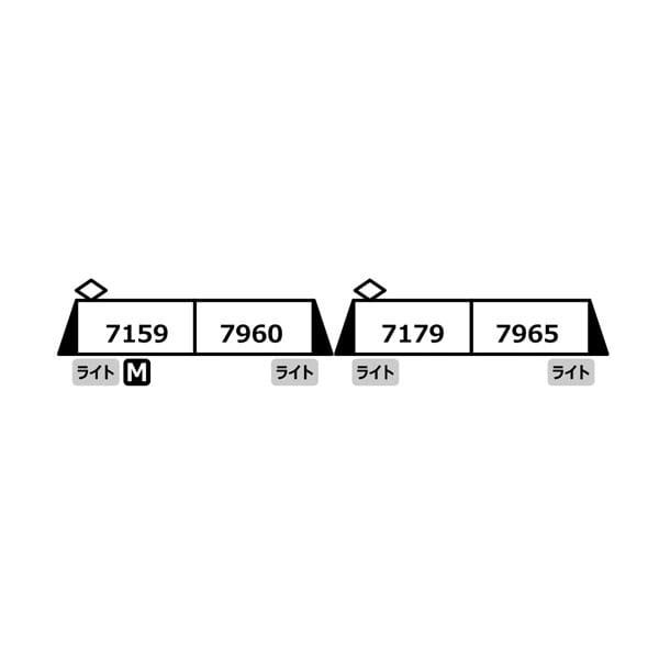 Nゲージ 南海7100系 新塗装 2両編成×2 4両セット