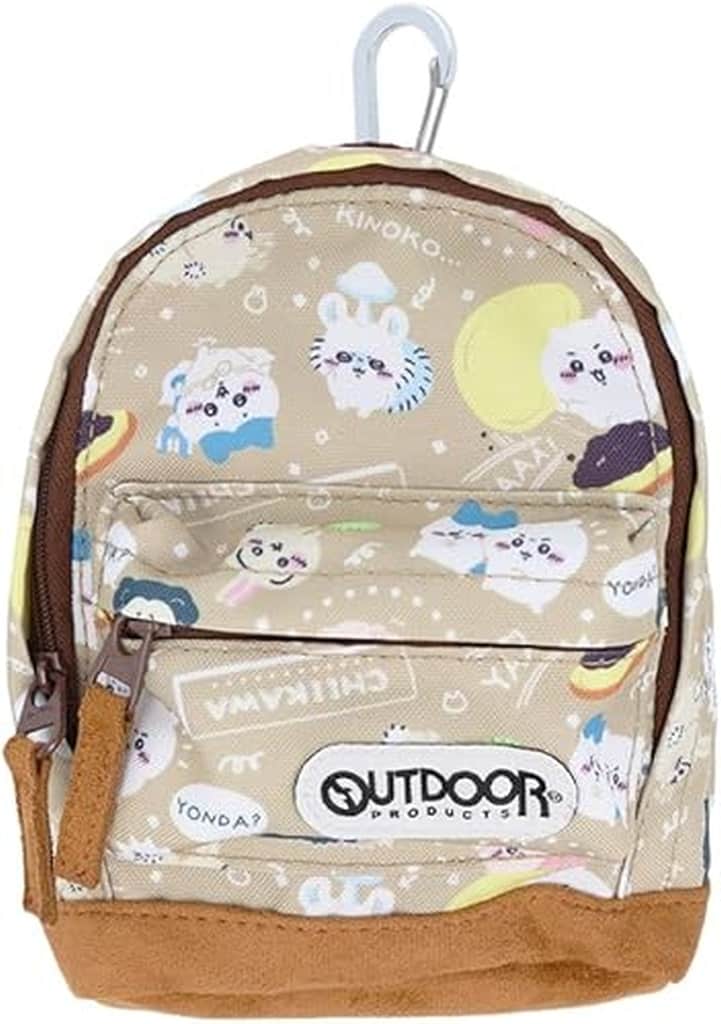 ちいかわ ペンケース BACKPACK ボトムスウェード OD28(ベージュ)