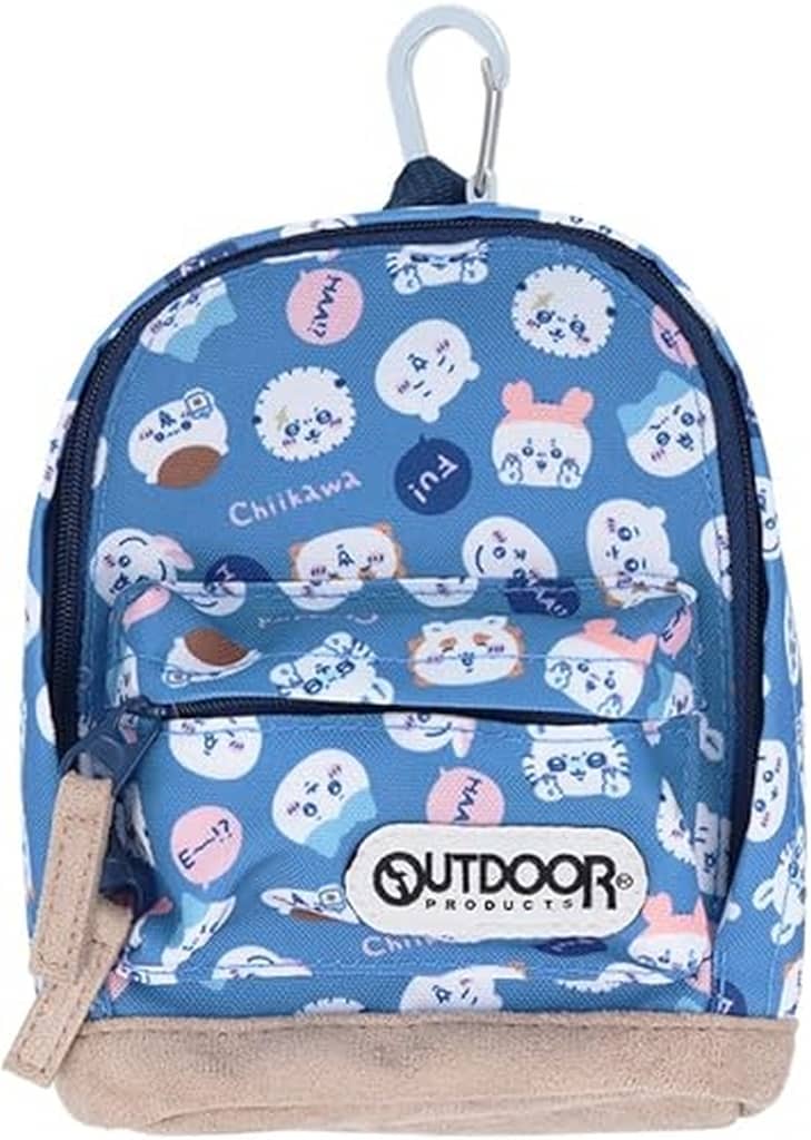 ちいかわ ペンケース BACKPACK ボトムスウェード OD28(ブルー)