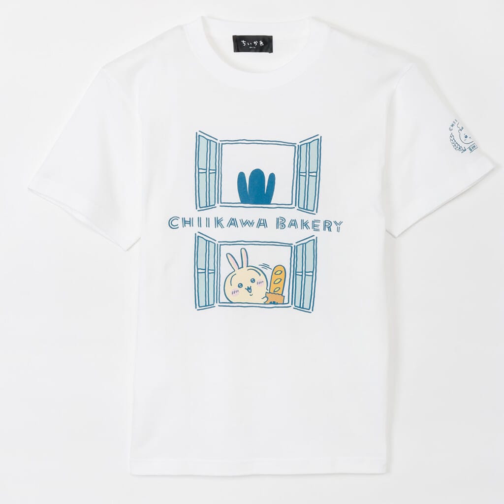 ちいかわ ちいかわベーカリー Tシャツ 窓からチラッと ホワイト