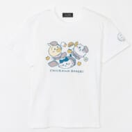 ちいかわ ちいかわベーカリー Tシャツ 転びまくるトリオ ホワイト>