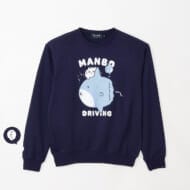 ちいかわ スウェット MANBO DRIVING ネイビー>