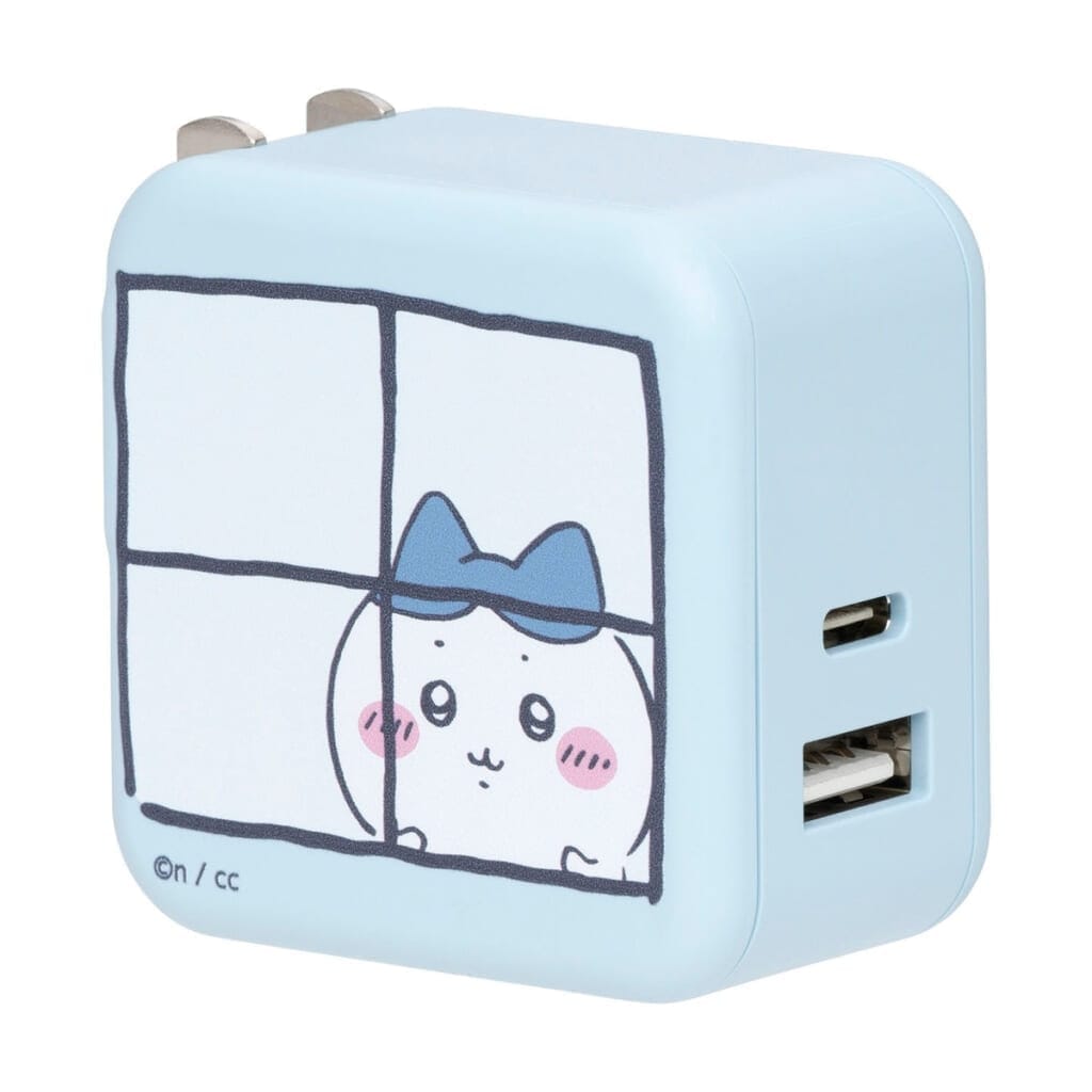 ちいかわ 2台同時充電/32W ACアダプタ(ハチワレ)