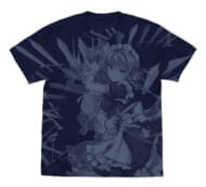 東方LostWord 十六夜咲夜 オールプリントTシャツ/NAVY-M>