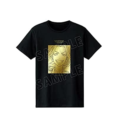 東京リベンジャーズ 場地圭介 箔プリントTシャツ ブラック メンズ Mサイズ