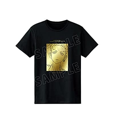 東京リベンジャーズ 三ツ谷隆 箔プリントTシャツ ブラック レディース XLサイズ