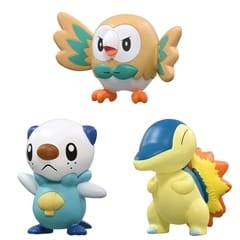 ポケットモンスター モンコレ ヒノアラシ モクロー ミジュマル3体セット