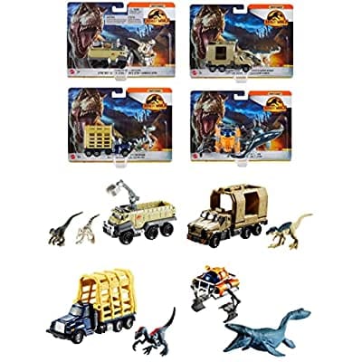 マッチボックス(Matchbox) ジュラシック・ワールド トランスポーターズ アソート【ミニカー4台入り BOX販売】 986H-FMY31