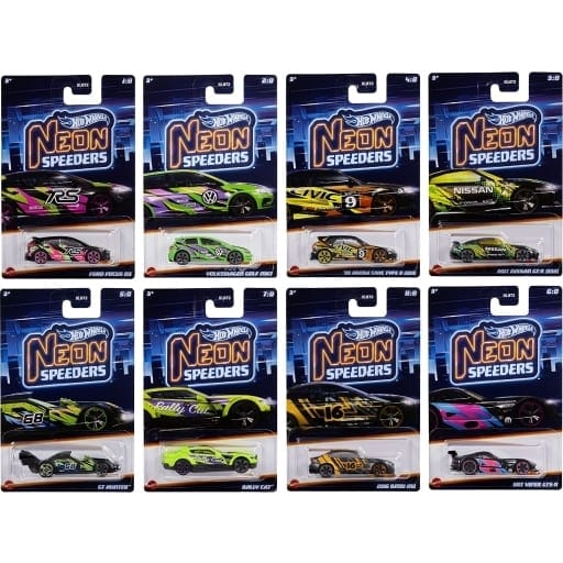 ミニカー4 Hot Wheels ネオン・スピーダーズ 10個アソート