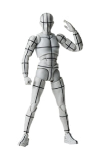 S.H.Figuarts ボディくん -スポーツ- Edition -ワイヤーフレーム-(Gray Color Ver.)>