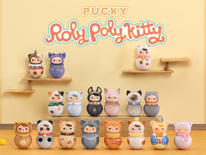 POPMART PUCKY Roly-Poly Kitty シリーズ