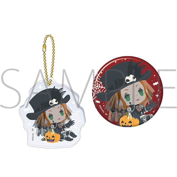 ディズニー ツイステッドワンダーランド アクリルキーホルダー&缶バッジセット Halloween ver.2022 ケイト・ダイヤモンド